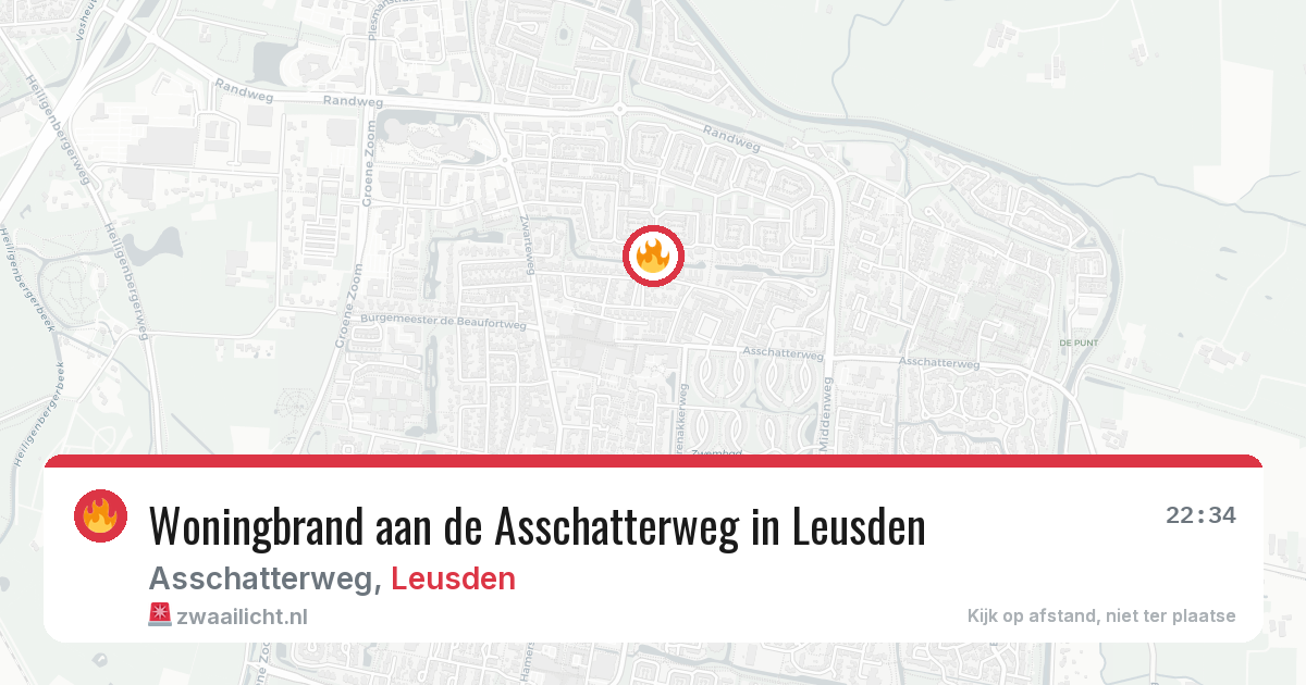 Woningbrand aan de Asschatterweg in Leusden — 28 apr 2026