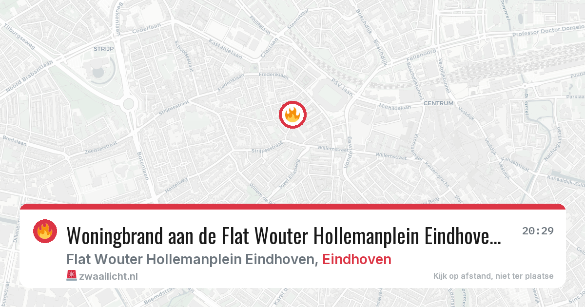 Woningbrand aan de Flat Wouter Hollemanplein Eindhoven in Eindhoven — 29 apr 2026