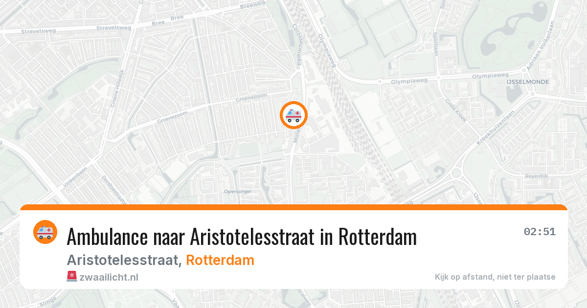 Ambulance naar Aristotelesstraat in Rotterdam — 6 jul 2026