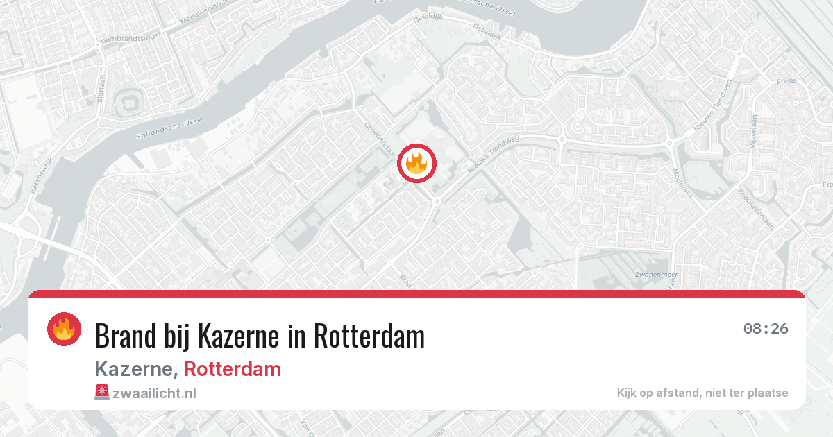 Brand bij Kazerne in Rotterdam — 11 apr 2026