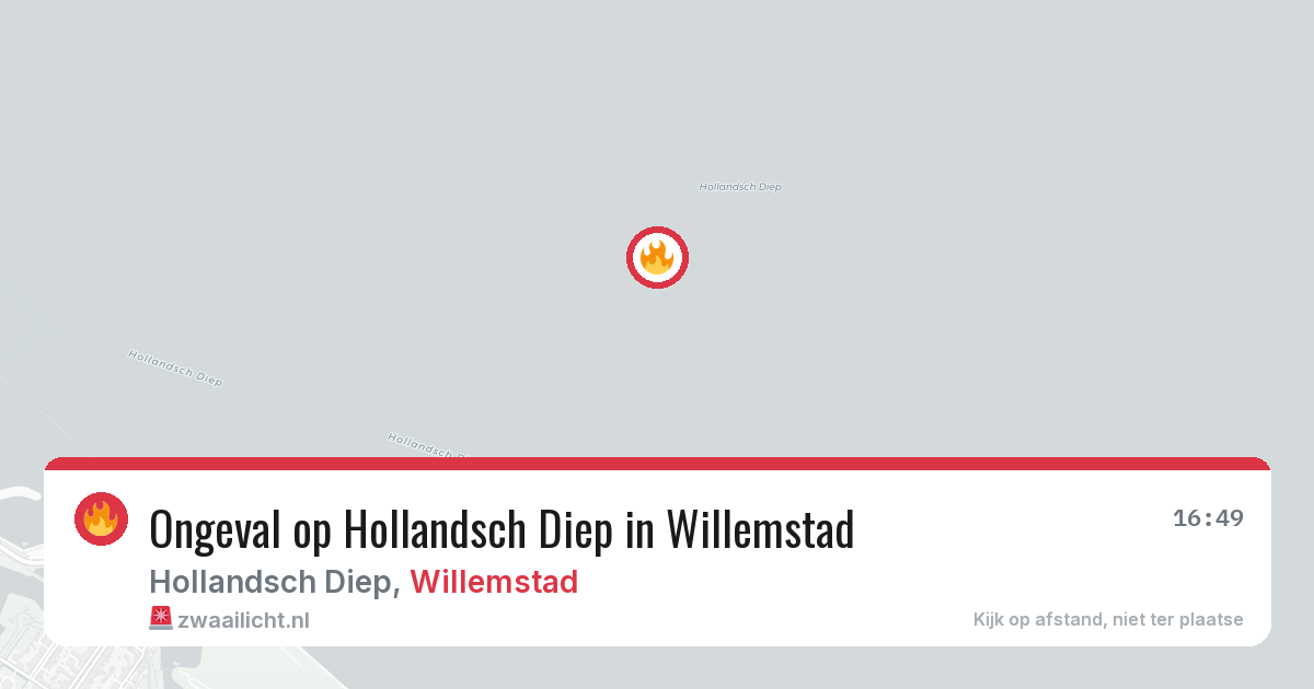 Ongeval op Hollandsch Diep in Willemstad — 18 jun 2026