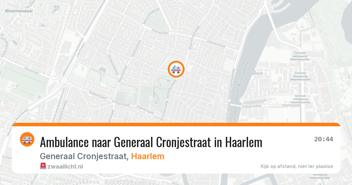 Ambulance naar Generaal Cronjestraat in Haarlem — 18 mrt 2026