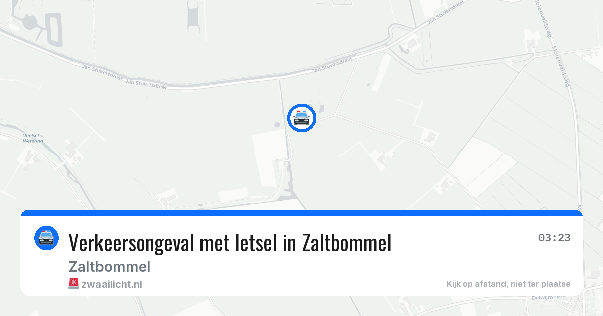 Verkeersongeval met letsel in Zaltbommel — 16 feb 2026