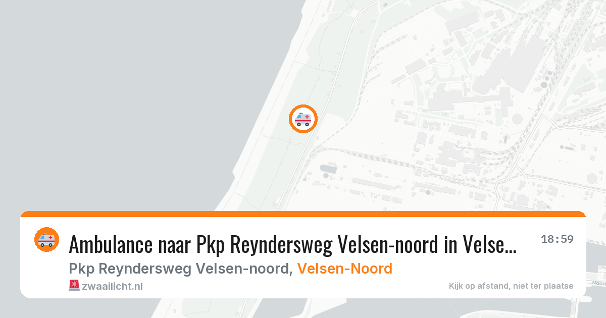 Ambulance naar Pkp Reyndersweg Velsen-noord in Velsen-Noord — 27 mei 2026