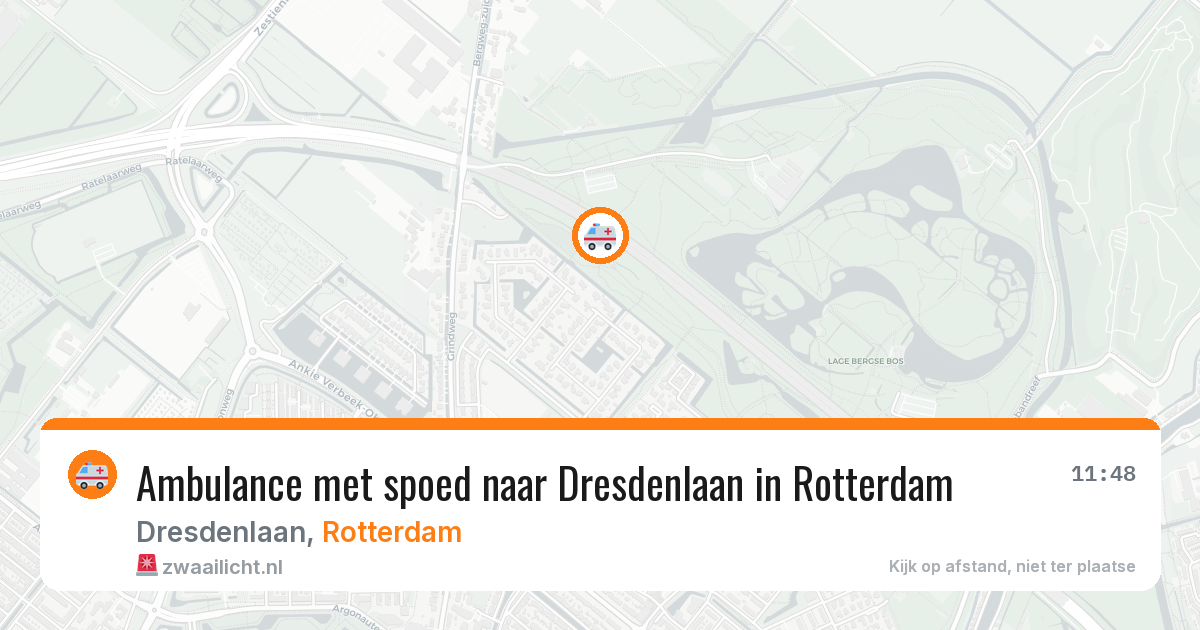 Ambulance met spoed naar Dresdenlaan in Rotterdam — 29 jun 2026