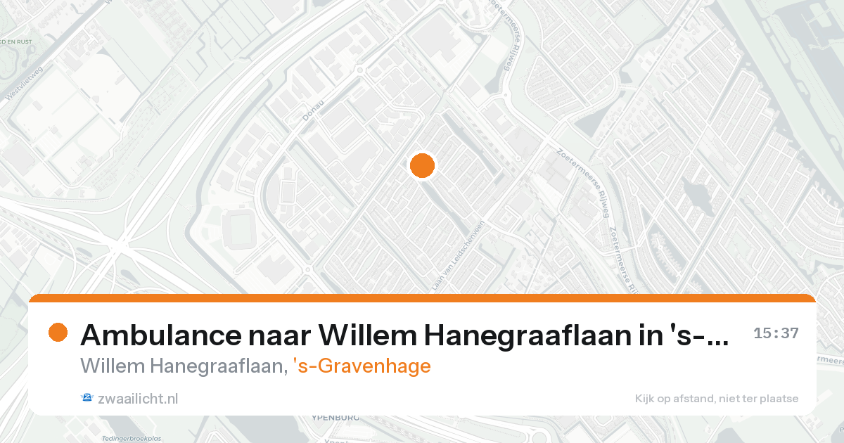 Ambulance naar Willem Hanegraaflaan in 's-Gravenhage — 21 aug 2026