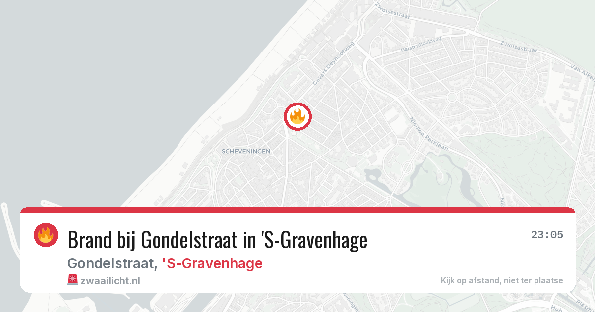 Brand bij Gondelstraat in 'S-Gravenhage — 3 jul 2026