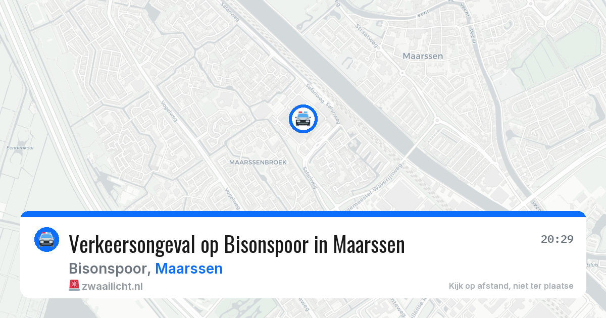Verkeersongeval op Bisonspoor in Maarssen — 20 feb 2026