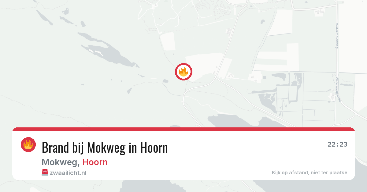 Brand bij Mokweg in Hoorn — 2 aug 2026