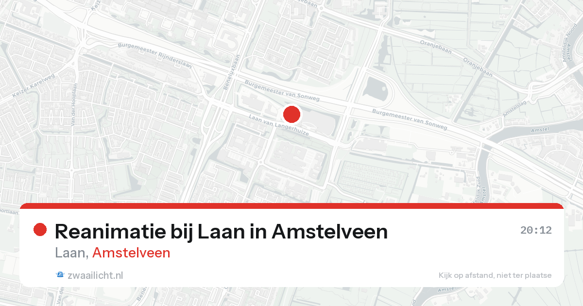 Reanimatie bij Laan in Amstelveen — 31 jan 2026