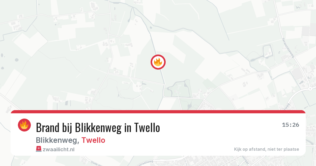 Brand bij Blikkenweg in Twello — 11 jul 2026