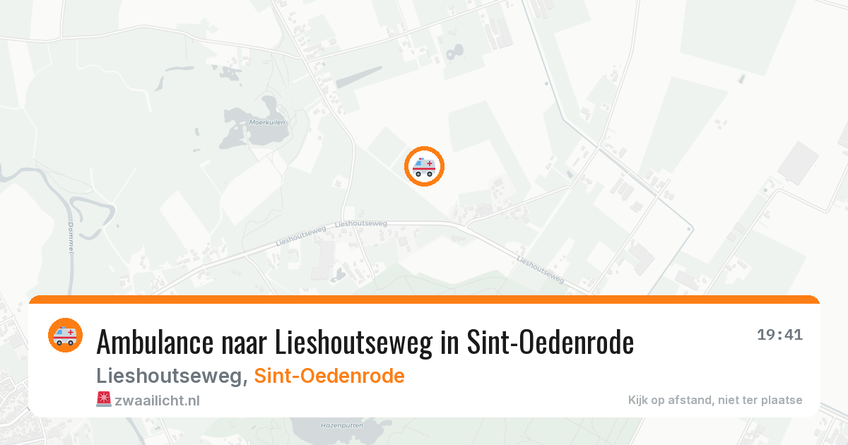 Ambulance naar Lieshoutseweg in Sint-Oedenrode — 7 mrt 2026