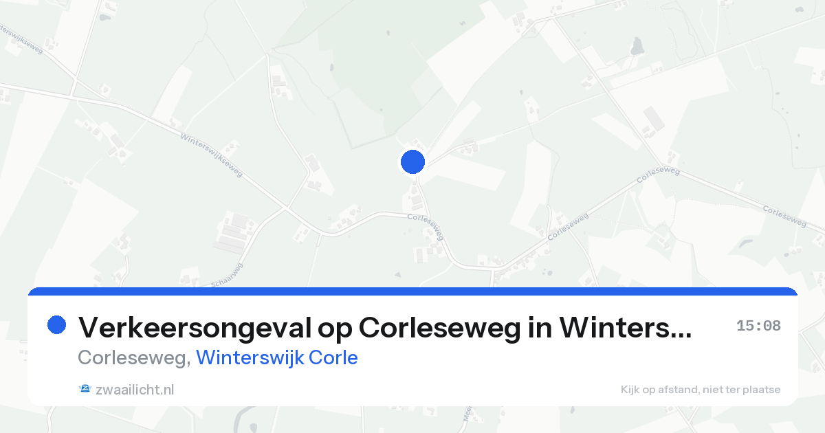 Verkeersongeval op Corleseweg in Winterswijk Corle — 20 jan 2026