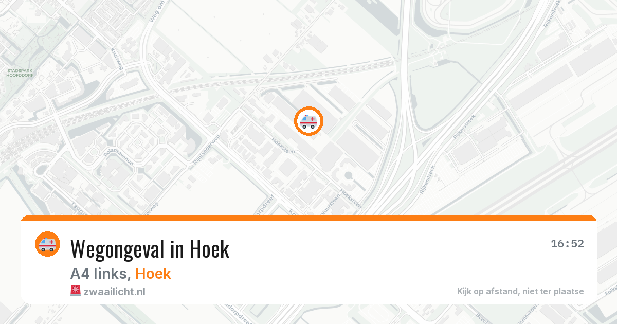 Wegongeval in Hoek — 2 mei 2026