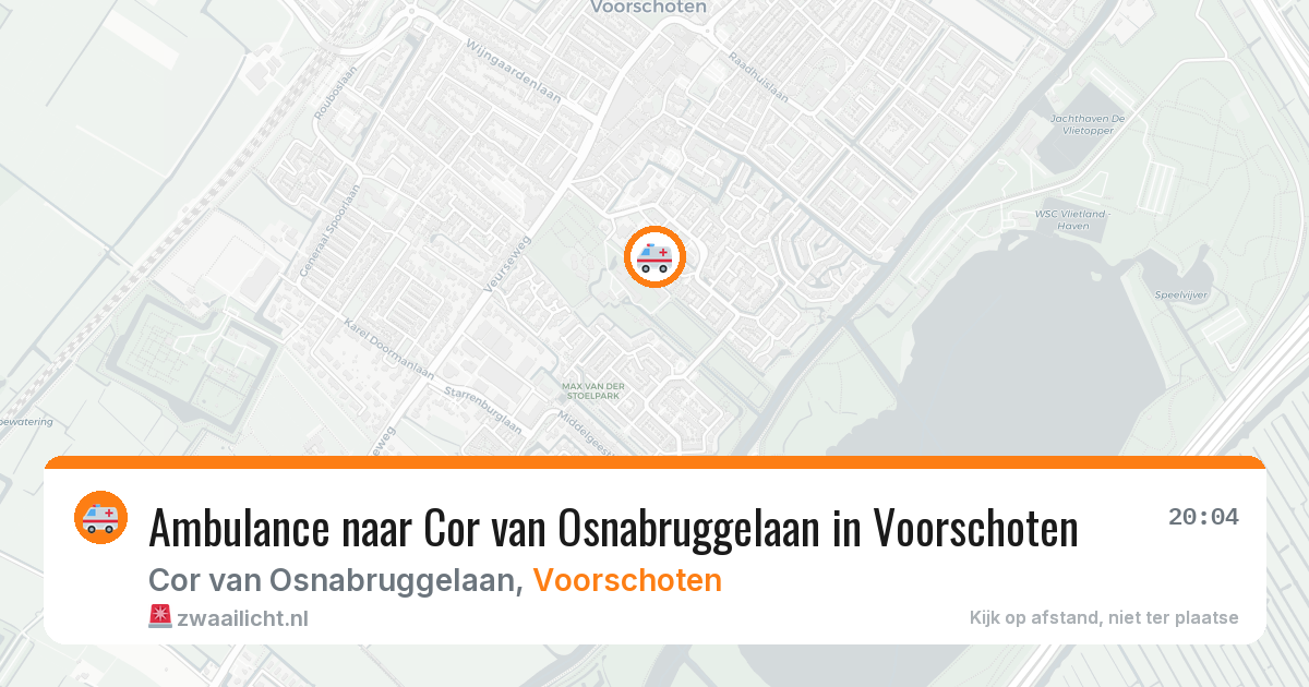 Ambulance naar Cor van Osnabruggelaan in Voorschoten — 28 mei 2026