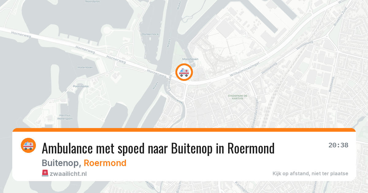 Ambulance met spoed naar Buitenop in Roermond — 27 apr 2026