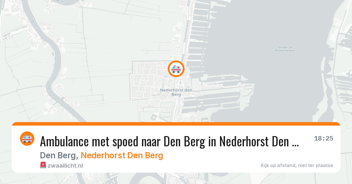 Ambulance met spoed naar Den Berg in Nederhorst Den Berg — 6 jun 2026