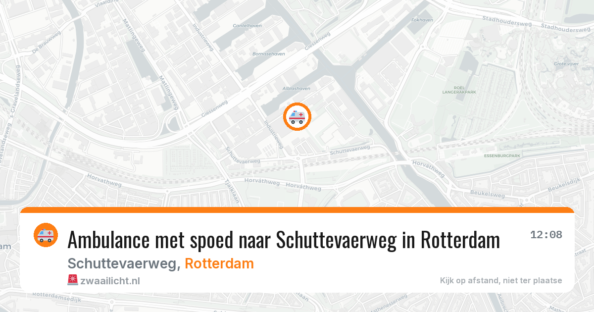Ambulance met spoed naar Schuttevaerweg in Rotterdam — 4 aug 2026