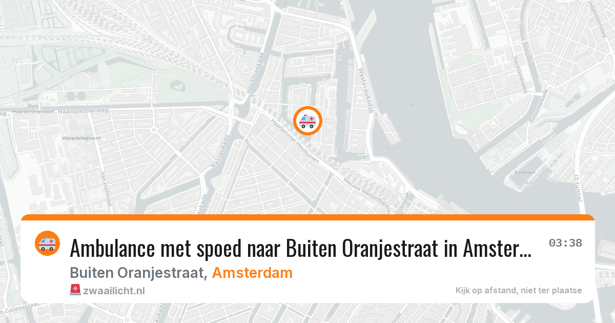 Ambulance met spoed naar Buiten Oranjestraat in Amsterdam — 27 apr 2026