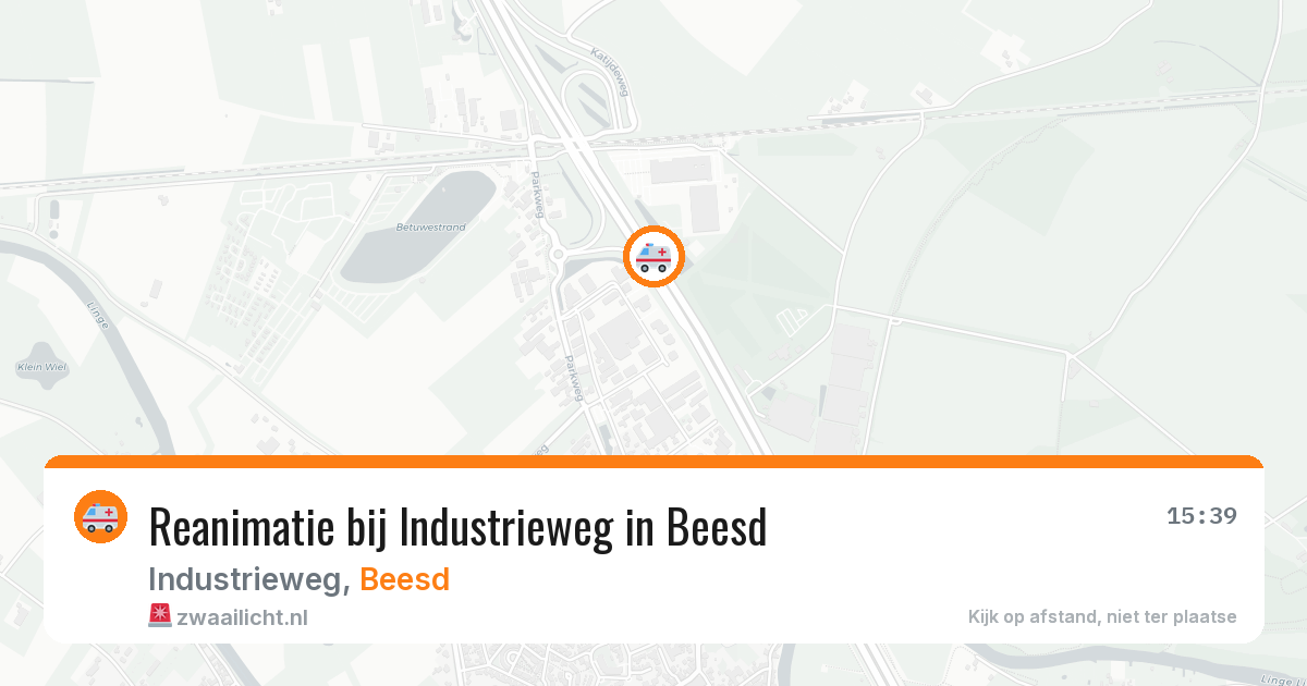 Reanimatie bij Industrieweg in Beesd — 17 feb 2026