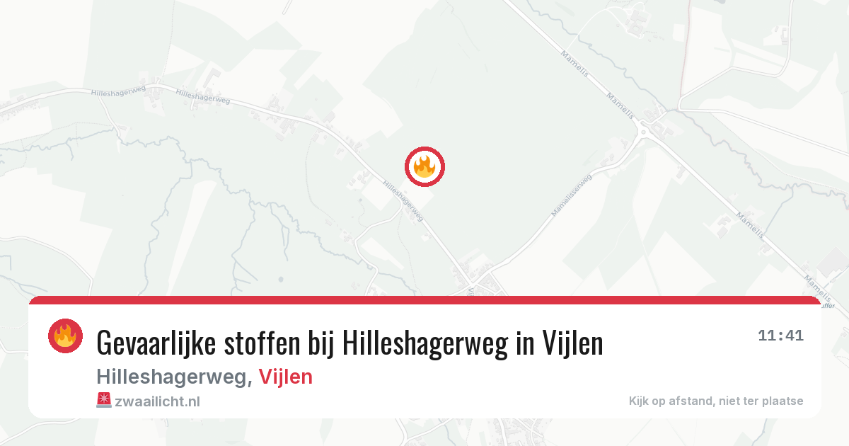 Gevaarlijke stoffen bij Hilleshagerweg in Vijlen — 25 feb 2026