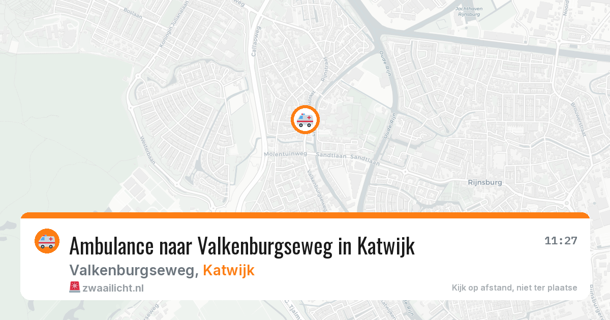 Ambulance naar Valkenburgseweg in Katwijk — 10 jul 2026