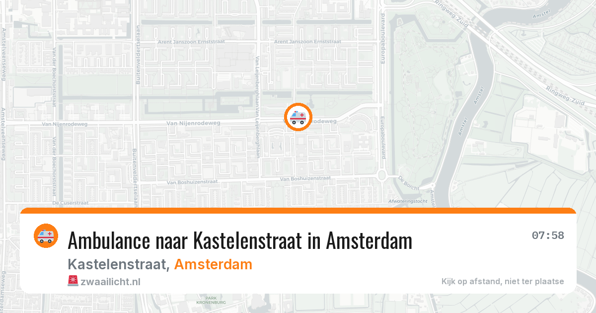 Ambulance naar Kastelenstraat in Amsterdam — 7 apr 2026