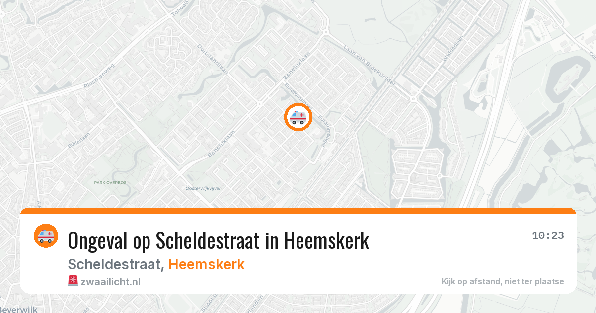 Ongeval op Scheldestraat in Heemskerk — 25 mrt 2026