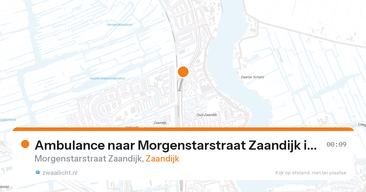 Ambulance naar Morgenstarstraat Zaandijk in Zaandijk — 31 jan 2026