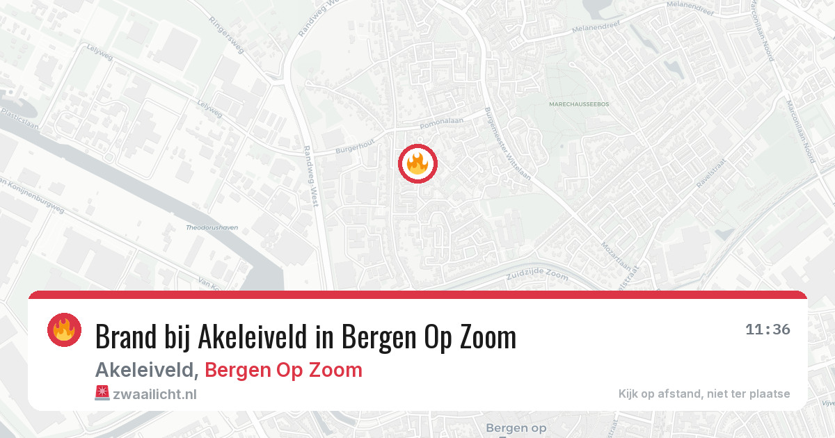 Brand bij Akeleiveld in Bergen Op Zoom — 21 apr 2026