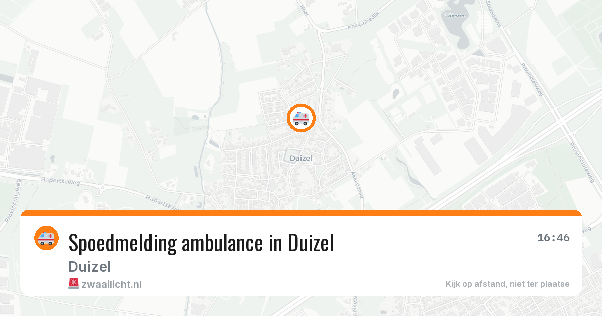 Spoedmelding ambulance in Duizel — 10 feb 2026