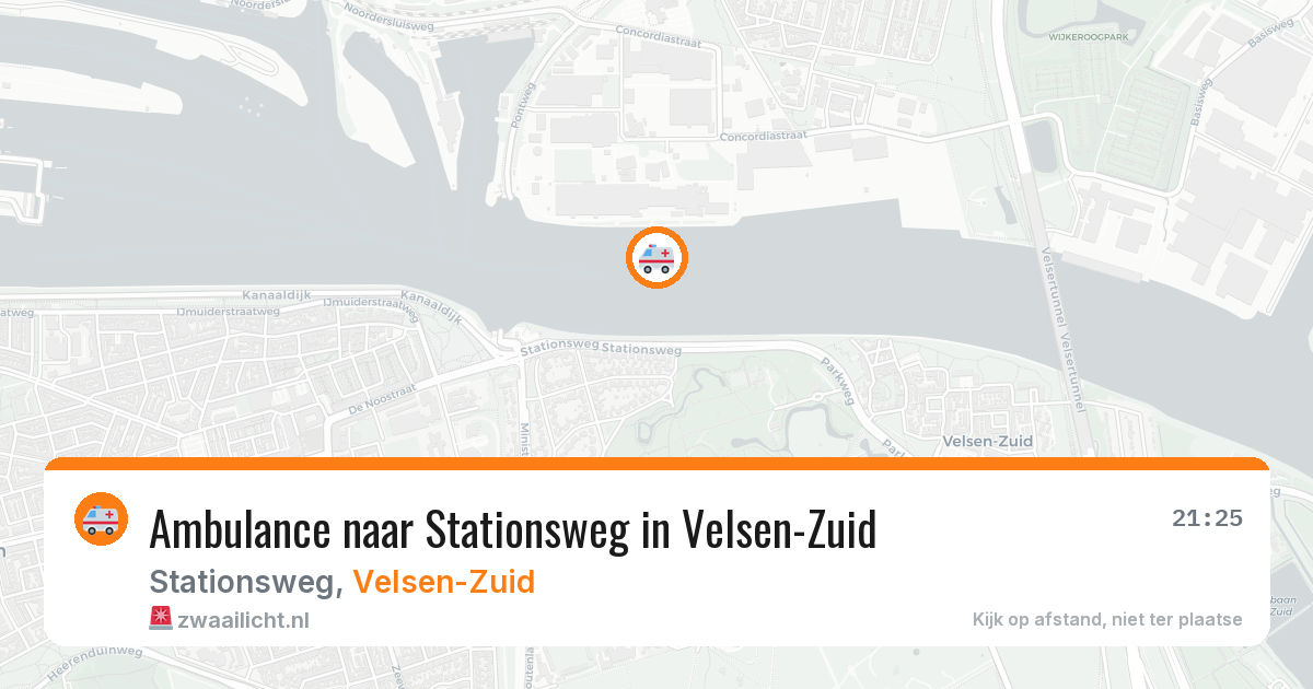 Ambulance naar Stationsweg in Velsen-Zuid — 27 mei 2026