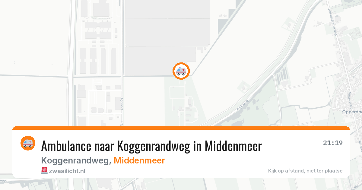 Ambulance naar Koggenrandweg in Middenmeer — 11 apr 2026