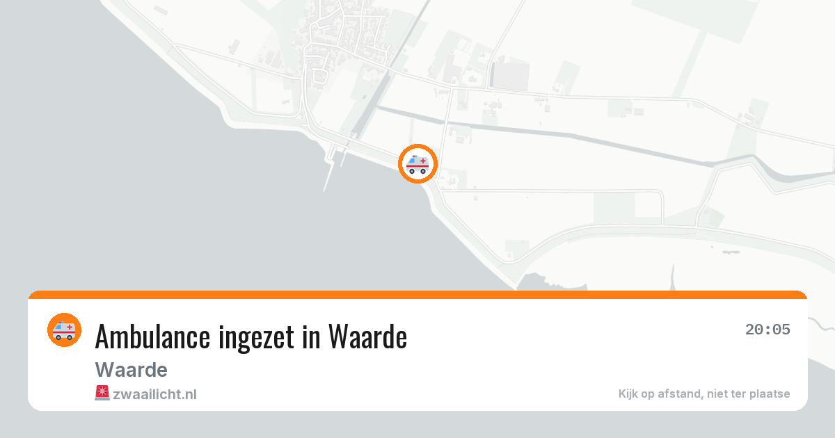 Ambulance ingezet in Waarde — 14 aug 2026