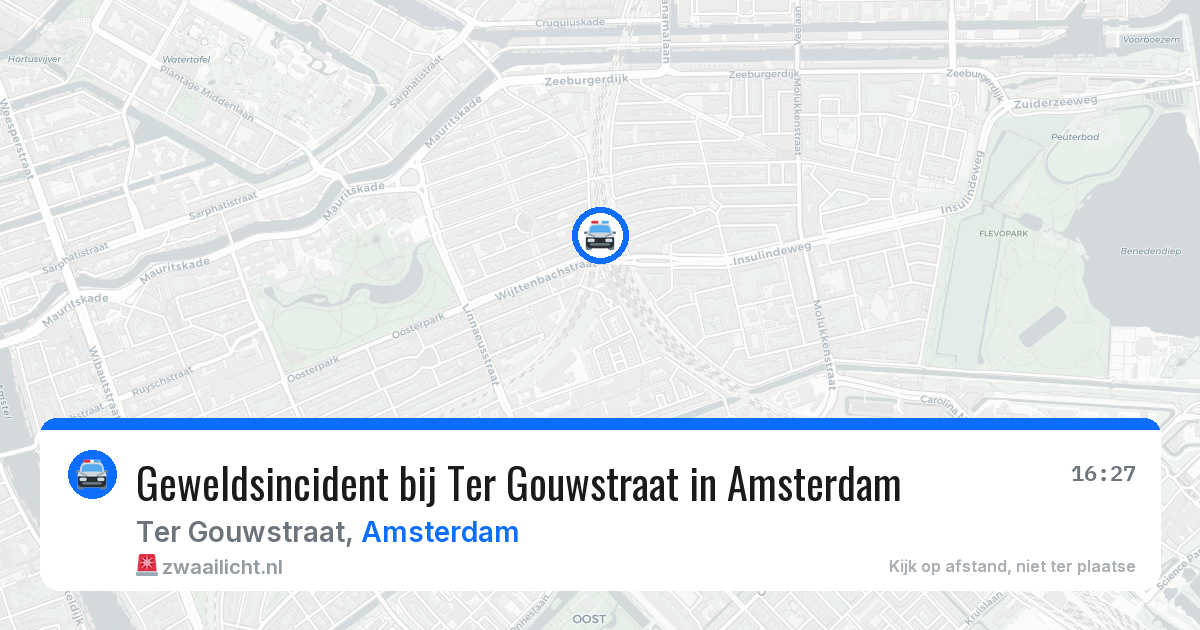 Geweldsincident bij Ter Gouwstraat in Amsterdam — 1 jul 2026