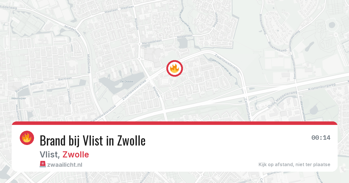 Brand bij Vlist in Zwolle — 19 jun 2026