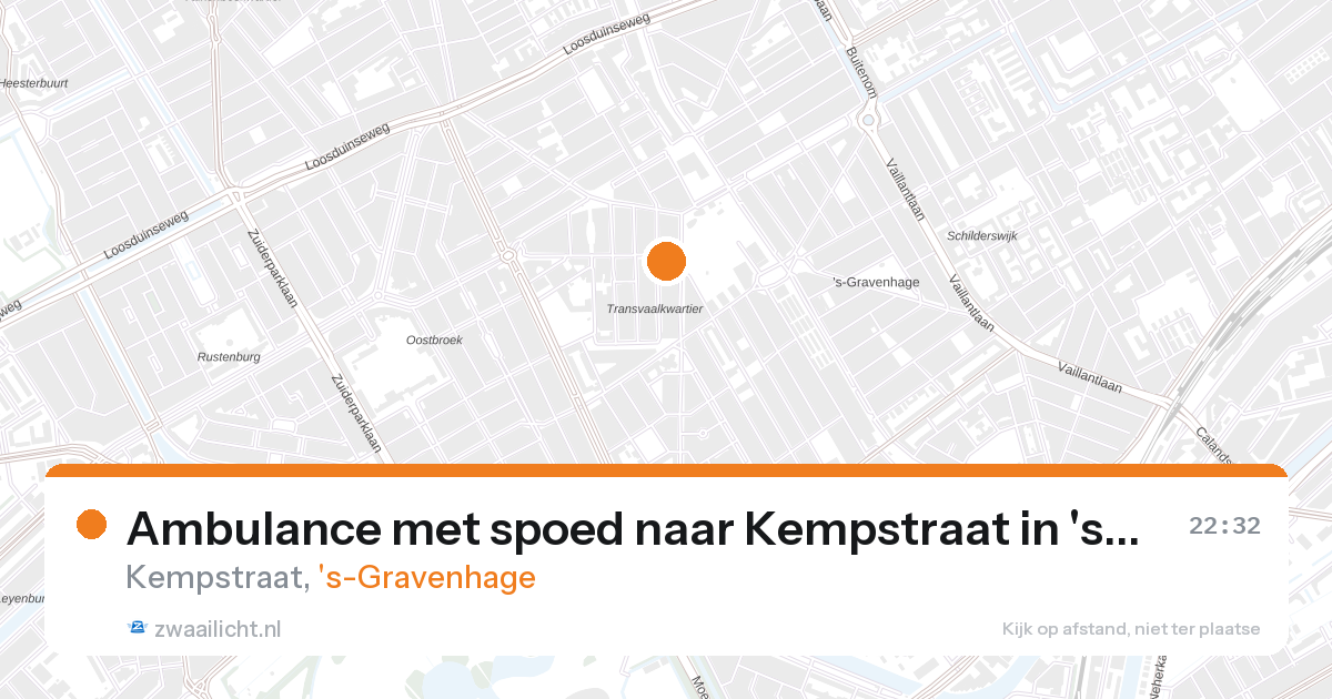 Ambulance met spoed naar Kempstraat in 's-Gravenhage — 27 aug 2026