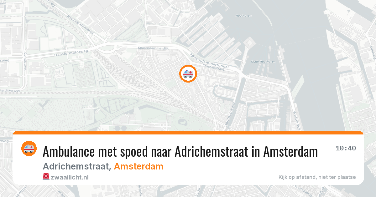 Ambulance met spoed naar Adrichemstraat in Amsterdam — 18 jul 2026