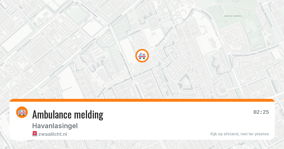 Ambulance melding — 20 jun 2026