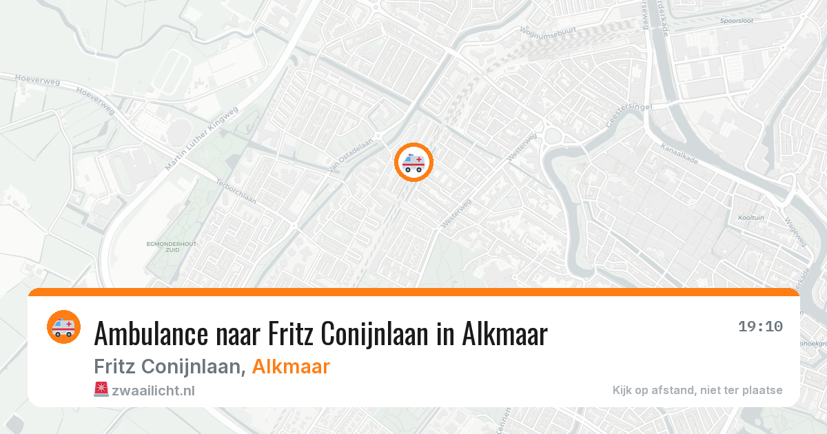 Ambulance naar Fritz Conijnlaan in Alkmaar — 12 jul 2026