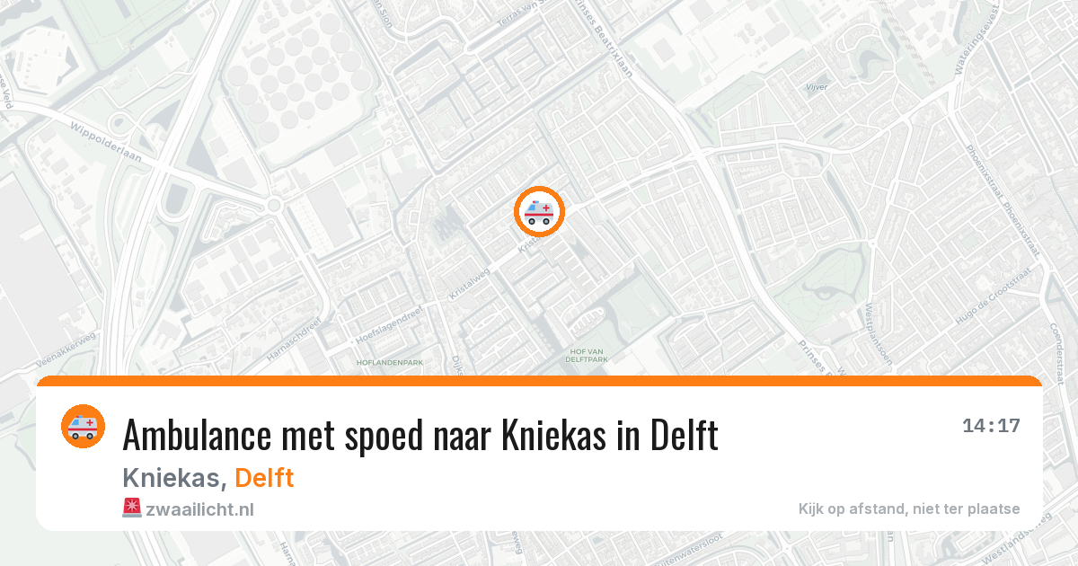 Ambulance met spoed naar Kniekas in Delft — 10 feb 2026