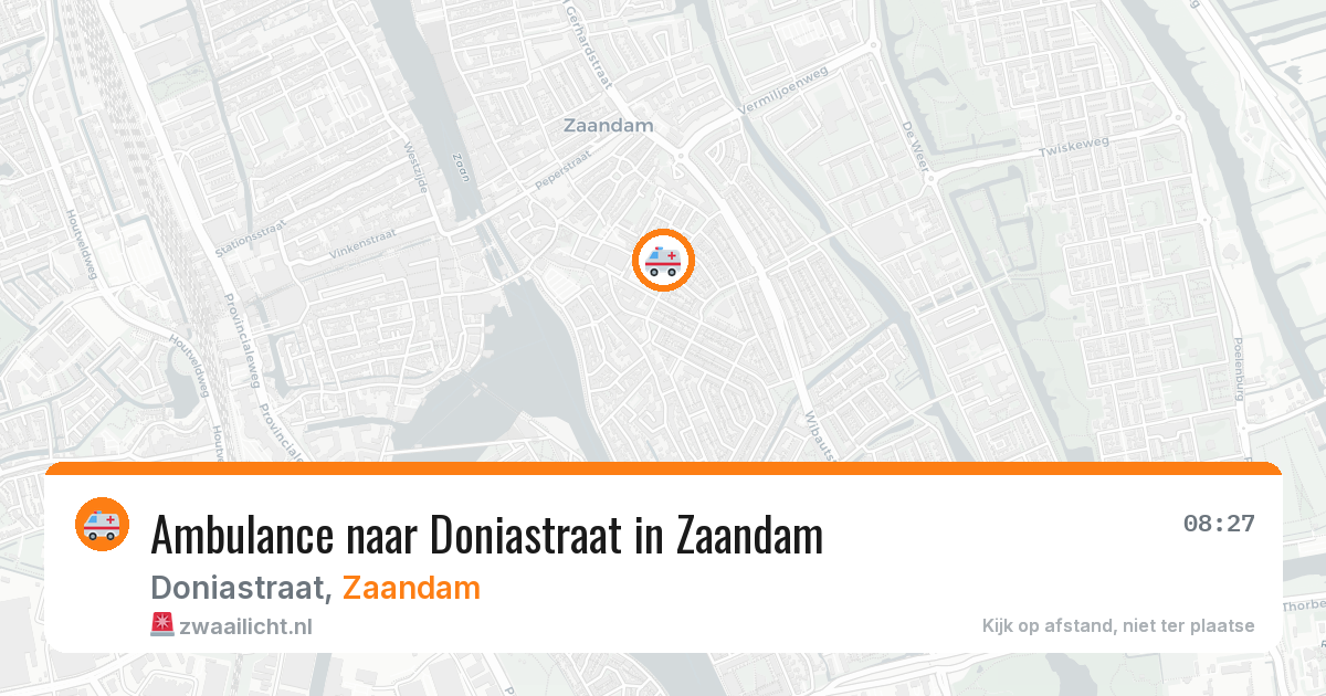 Ambulance naar Doniastraat in Zaandam — 29 jan 2026