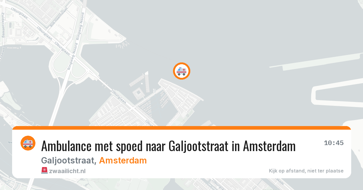 Ambulance met spoed naar Galjootstraat in Amsterdam — 17 jul 2026