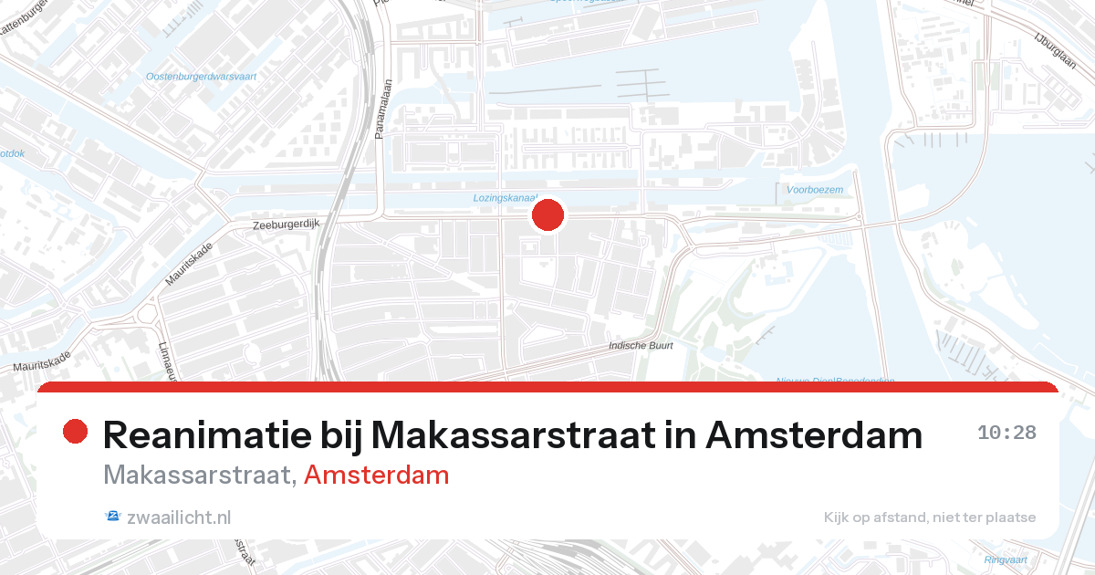 Reanimatie bij Makassarstraat in Amsterdam — 27 aug 2026