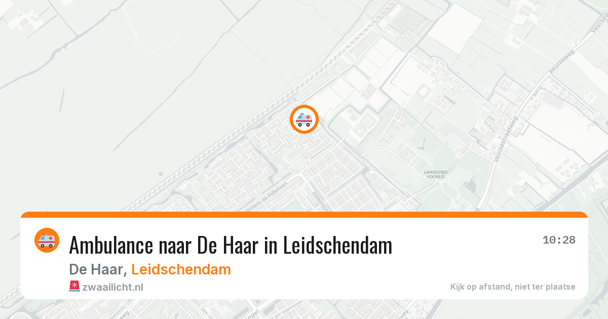 Ambulance naar De Haar in Leidschendam — 30 apr 2026