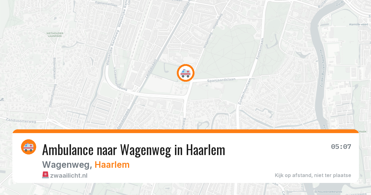 Ambulance naar Wagenweg in Haarlem — 3 aug 2026