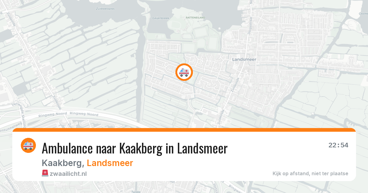 Ambulance naar Kaakberg in Landsmeer — 6 mei 2026