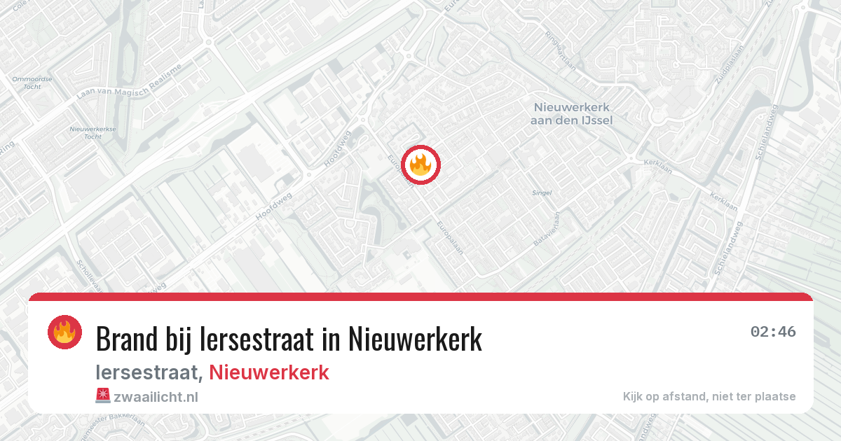 Brand bij Iersestraat in Nieuwerkerk — 12 mei 2026