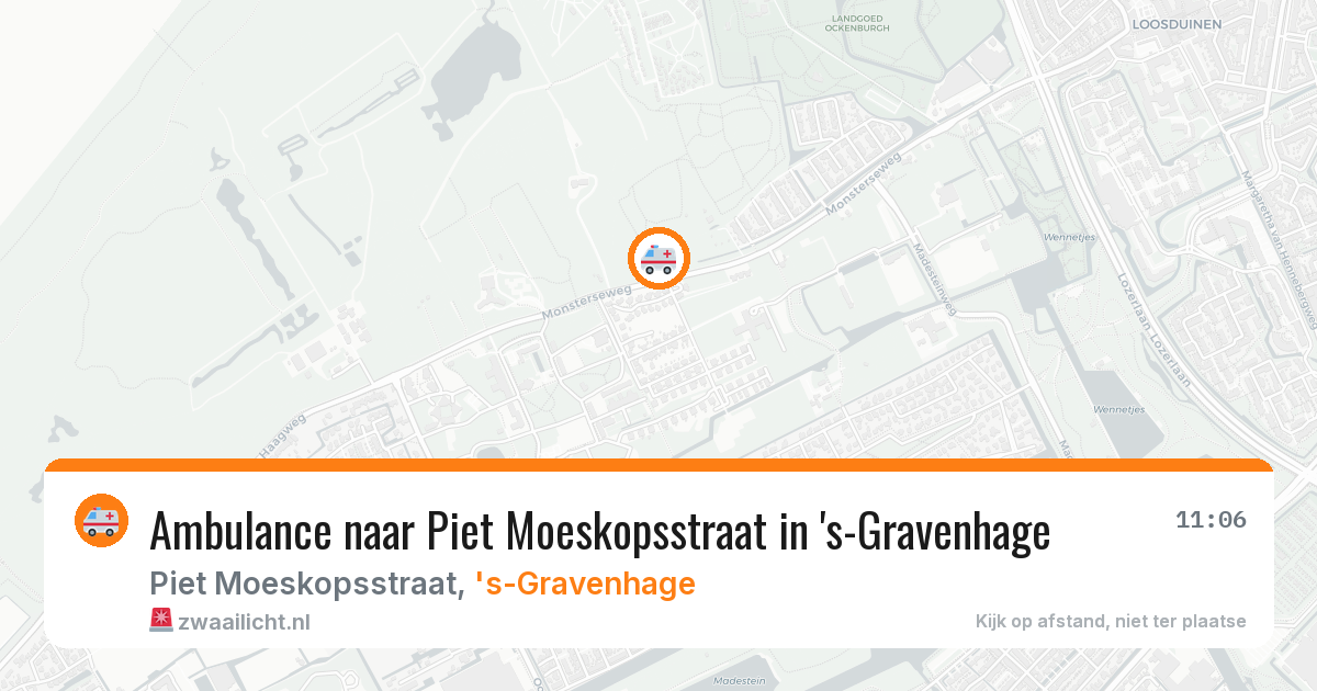 Ambulance naar Piet Moeskopsstraat in 's-Gravenhage — 12 jul 2026
