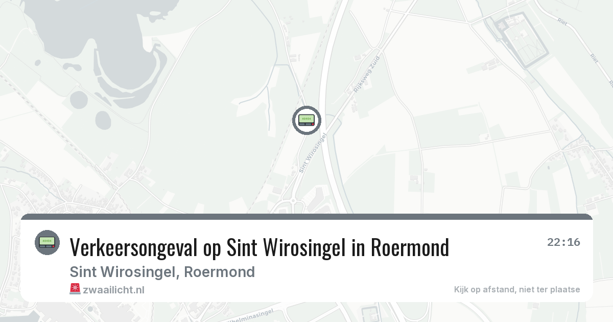 Verkeersongeval op Sint Wirosingel in Roermond — 4 mrt 2026